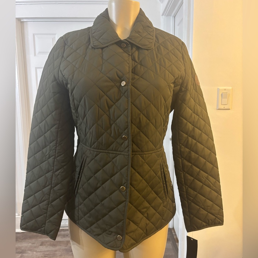 Ralph Lauren Green Quilted Puffer Jacket
